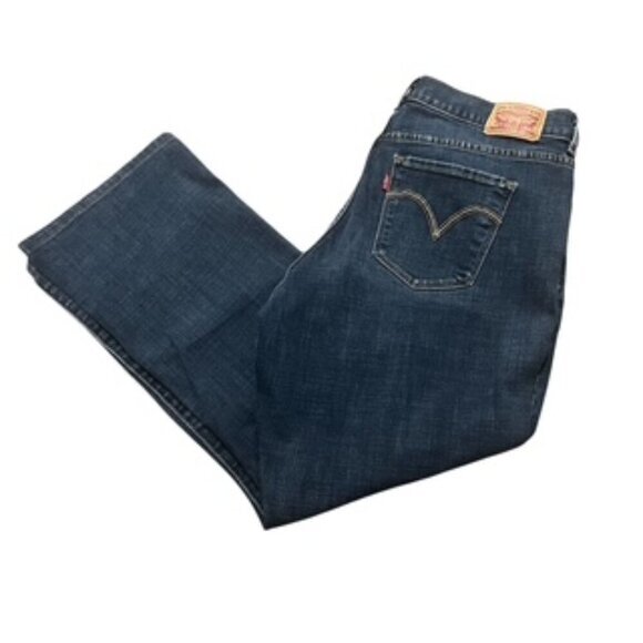 Levi’s Relaxed For Classic Boot Cut Dark Wash Pants Jeans Women’s Sz 16 - Picture 3 of 13